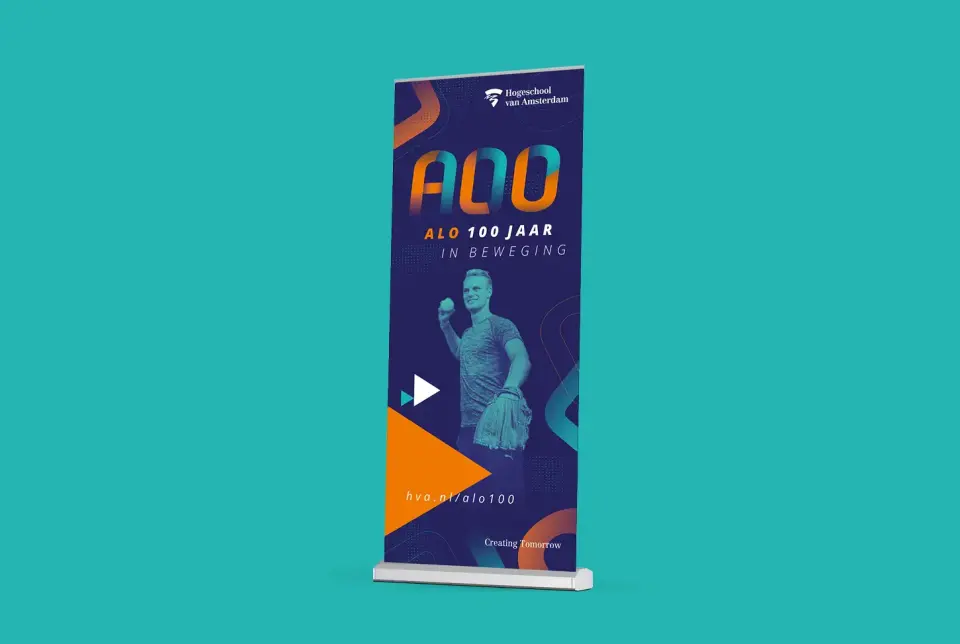 Hva rollup banner alo 100 jaar