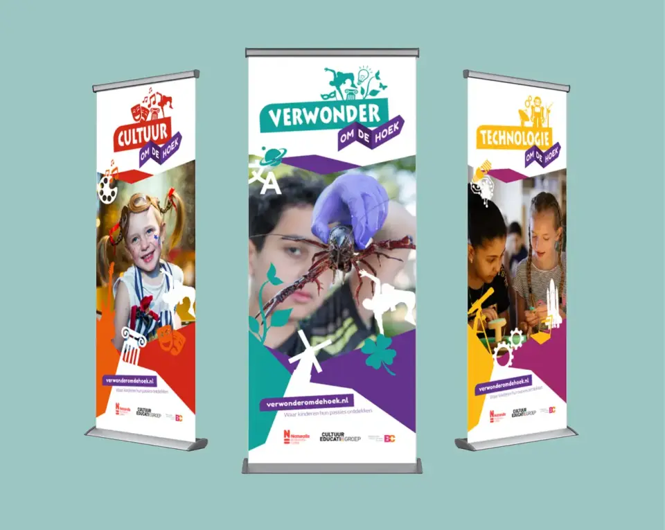 Verwonder om de Hoek Leiden rollupbanners